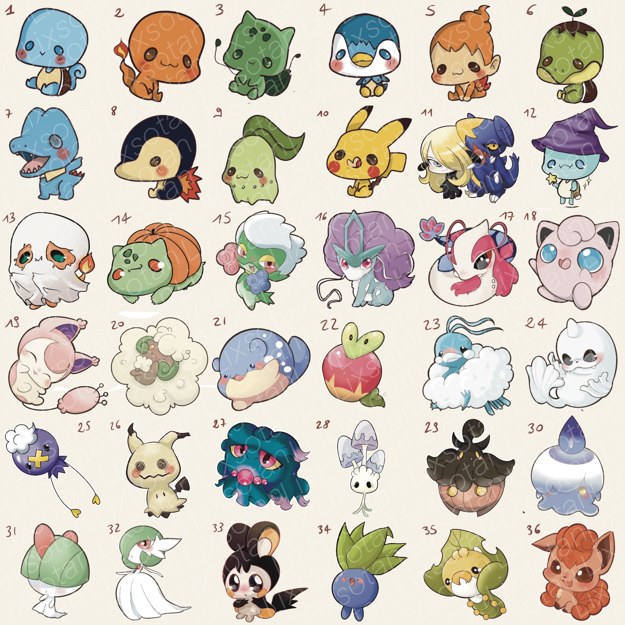 Pokemon Stickers – Lixsotan